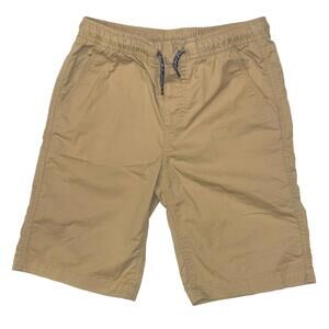 Nautica Boy's Tan Khaki Stretch Waist Chino Shorts 9" Inseam Size 12